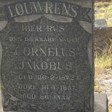 LOUWRENS Cornelius Jakobus 1872-1957