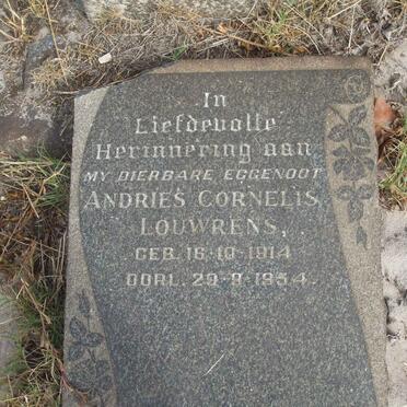 LOUWRENS Andries Cornelis 1914-1954