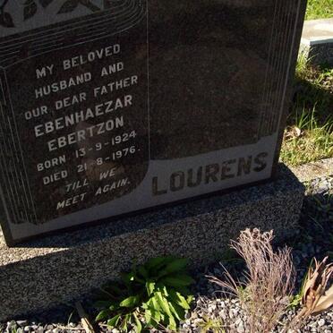 LOURENS Ebenhaezar Ebertzon 1924-1976