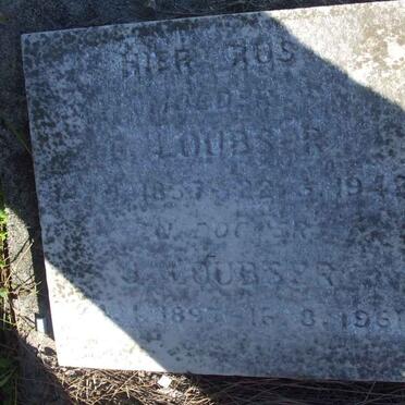 LOUBSER ? 1857-1942 :: LOUBSER J. 1897-1961