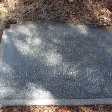 LOUBSER Andreas George Hendrik 1882-1959 &amp; Elsje Johanna GIBBS 1896-1959