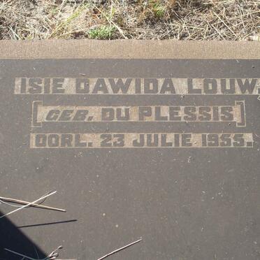 LOUW Isie Dawida nee DU PLESSIS −1955