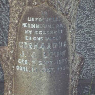 LOUW Gerhardus J.J. 1879-1944