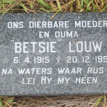 LOUW Betsie 1915-1998