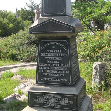 LOUW Johanna Gertruida nee STEYN -1917 :: PUZEY Harry Angus 1908-1966