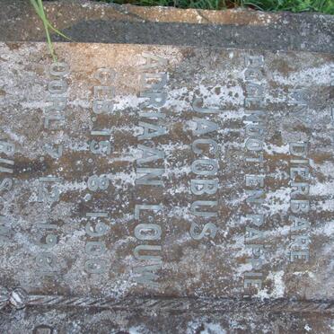 LOUW Jacobus Adriaan 1900-1961 &amp; Catharina Justina 1903-1989