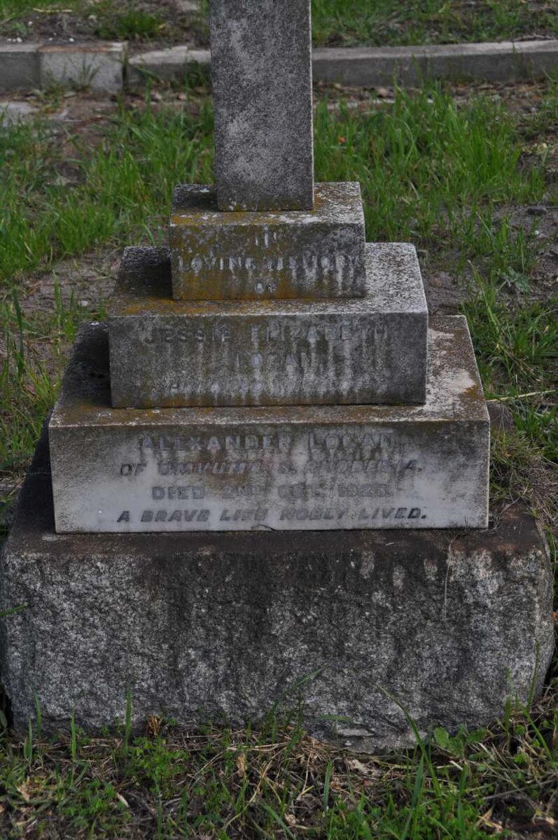 LOGAN Alexander -1923 &amp; Jessie Elizabeth