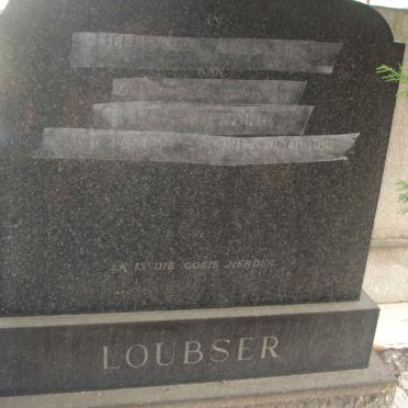 LOUBSER Izak Hendrik 189?-1954