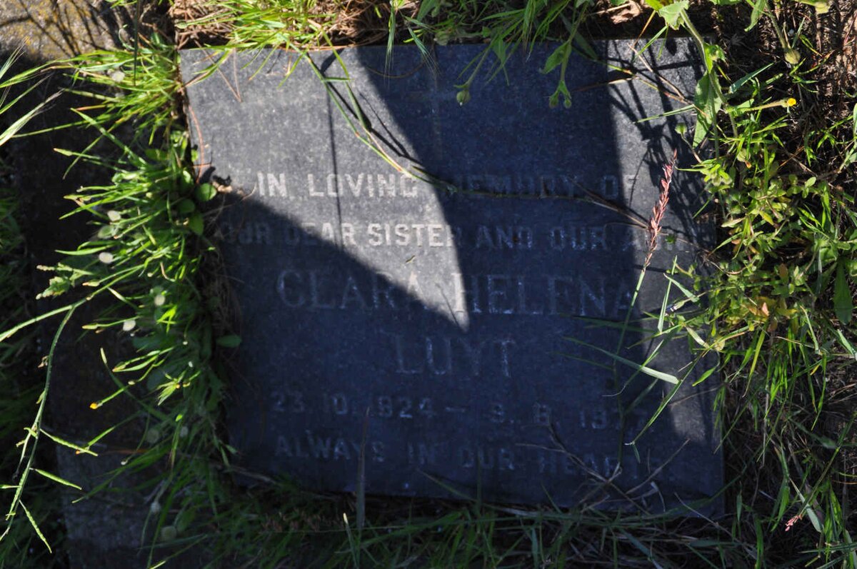 LUYT Clara Helena 1924-1977