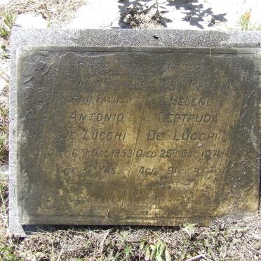 LUCCHI Antonio, de  -1953 &amp; Helen Gertruda -1971