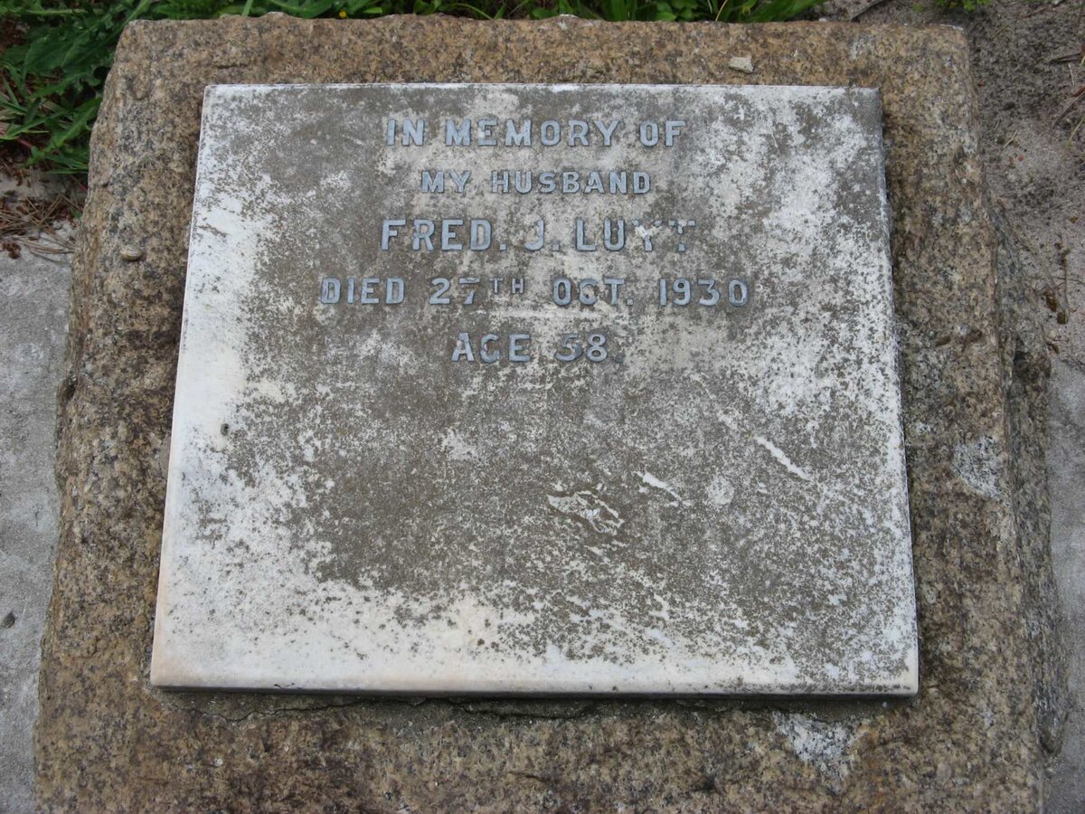 LUYT Fred J. -1930