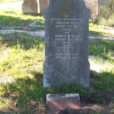 LUYT Johan G.W. -1902 &amp; Adelaide -1898 :: LUYT James T.1926