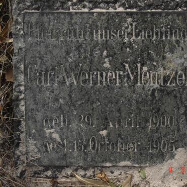 MENTZEL Carl Werner 1900-1905