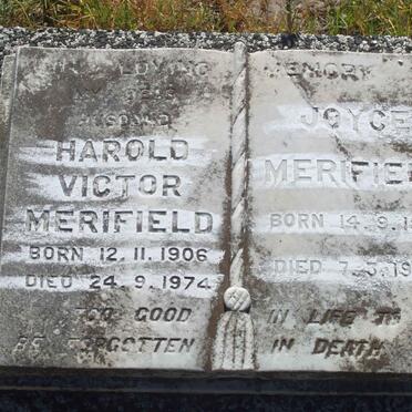 MERIFIELD Harold Victor 1906-1974 &amp; Joyce 1917-1997