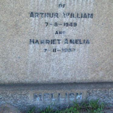MELLISH Arthur William -1949 &amp; Harriet Amelia -1939