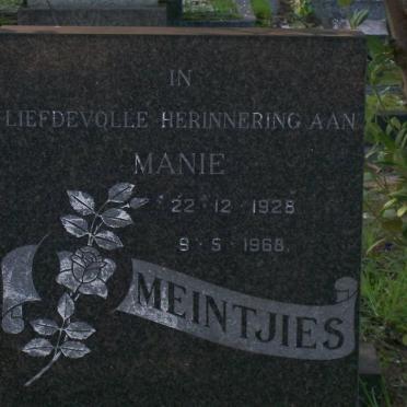 MEINTJIES Manie 1928-1968