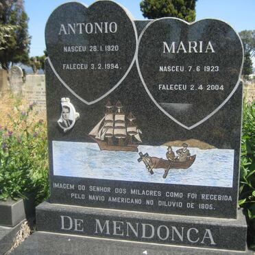 MENDONCA Antonio, de 1920-1994 Maria 1923-2004