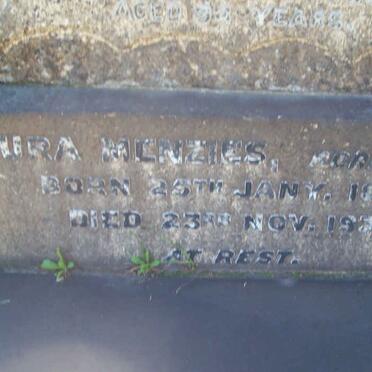 MENZIES Laura nee HIGGO 1898-1937