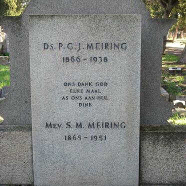MEIRING P.G.J. 1866-1938 &amp; S.M. 1865-1951 :: MEIRING Charlotte 1893-1978