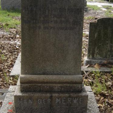 MERWE Alwine W.A., van der nee HAGEN 1890-1950