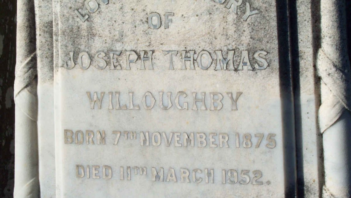 WILLOUGHBY Joseph Thomas 1875-1952