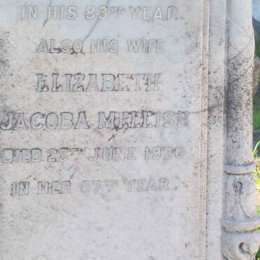 MELLISH Elizabeth Jacoba -1920