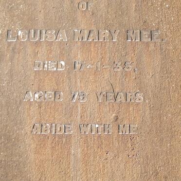 MEE Louisa Mary -1935