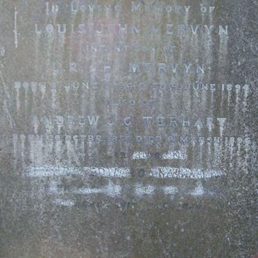 MERVYN Louis John 1894-1895 :: TERHART Andrew J.G. 1850-1895 