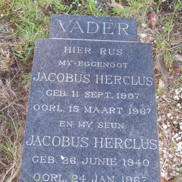 MERWE Jacobus Herclus, van der 1907-1967 :: VAN DER MERWE Jacobus Herclus 1940-1967
