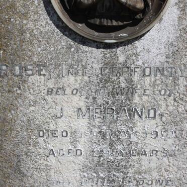 MERAND Rose nee CERFONTYNE -1913