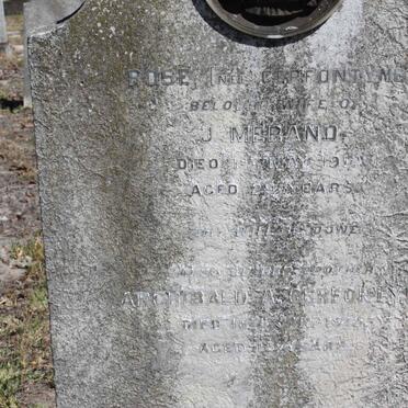 MERAND Rose nee CERFONTYNE -1913 :: CERFONTYNE Archibald A. -1915