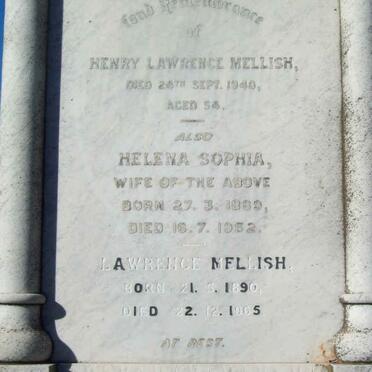 MELLISH Henry Lawrence -1940 &amp; Helena Sophia 1889-1952 :: MELLISH Lawrence 1890-1905