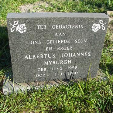 MYBURGH Albertus Johannes 1959-1980