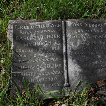 MYBURGH Stephanus C. 1888-1972 &amp; Elsie C.A. MULLER 1886-1954