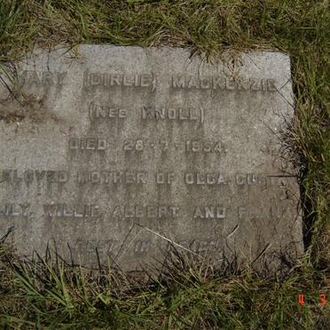 MACKENZIE Mary nee KNOLL -1954