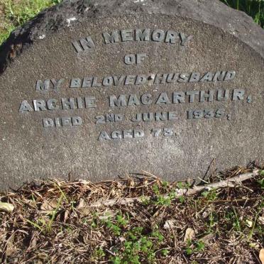 MACARTHUR Archie -1935