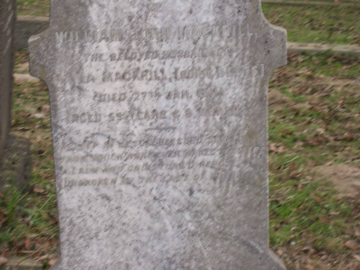 MACKRILL William John ??