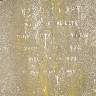 MARTIN Harriet Mary 1835-1892