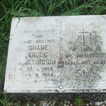 MARTINCICH Shane Kibric 1959-1984