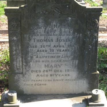 MARKEY Thomas Joseph -1945 &amp; Mary -1954