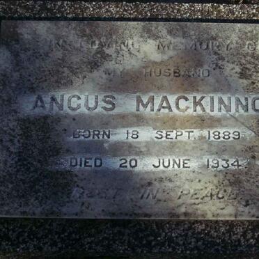 MACKINNON Angus 1889-1934