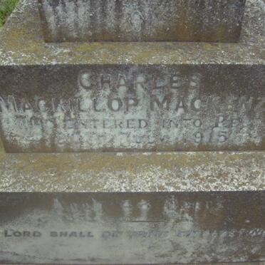 MacKENZIE Charles Mackillop -1915