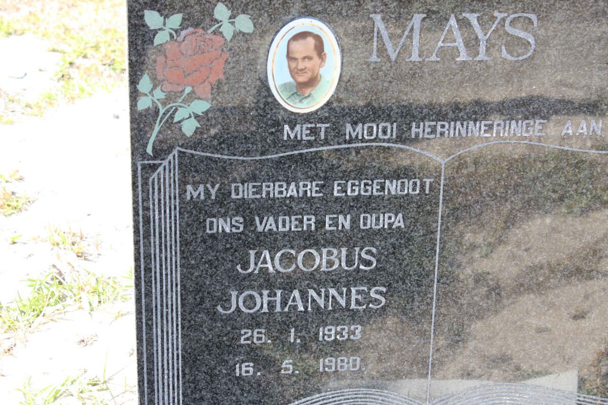 MAYS Jacobus Johannes 1933-1980