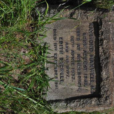 MAXWELL Raymond 1868-1932 &amp; Edith Rachell -1951