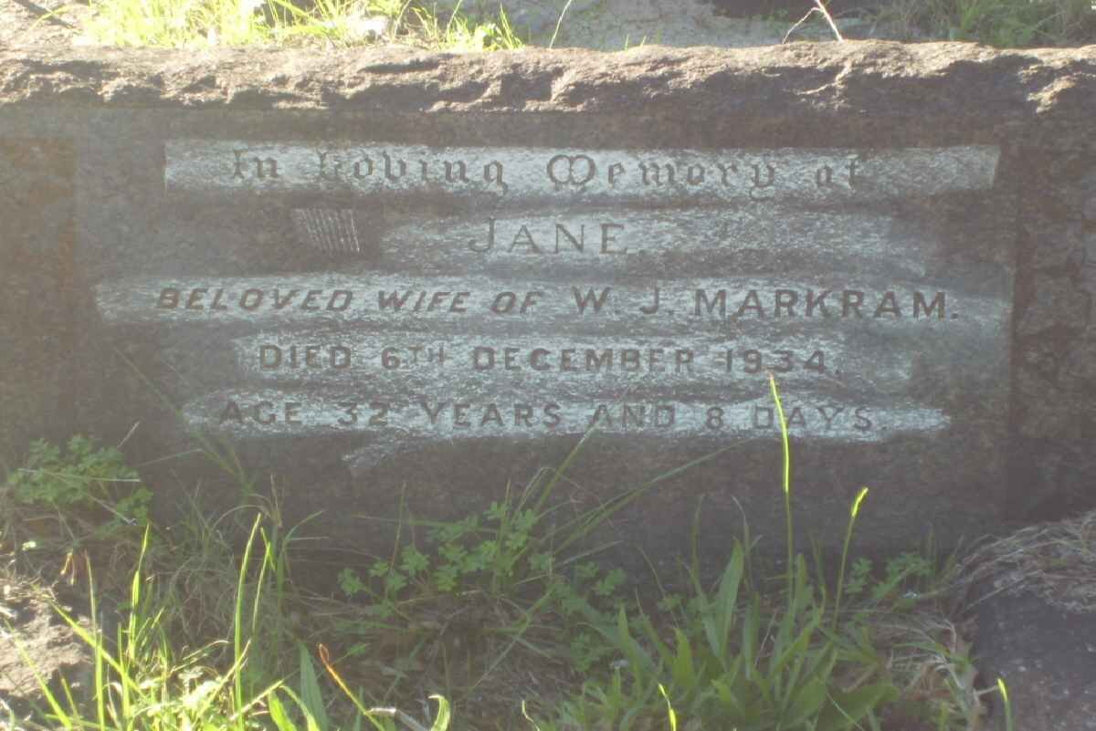 MARKRAM Jane -1934