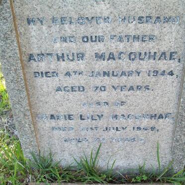 MACQUHAE Arthur -1944 &amp; Marie Lily -1949