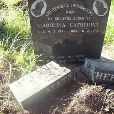 MATTHEE Carolina Catherina 1929-1979