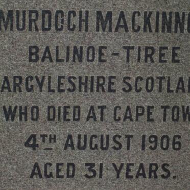 MACKINNON Murdoch -1906