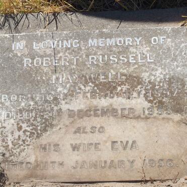 MAXWELL Robert Russell 1897-1955 &amp; Eva -1956
