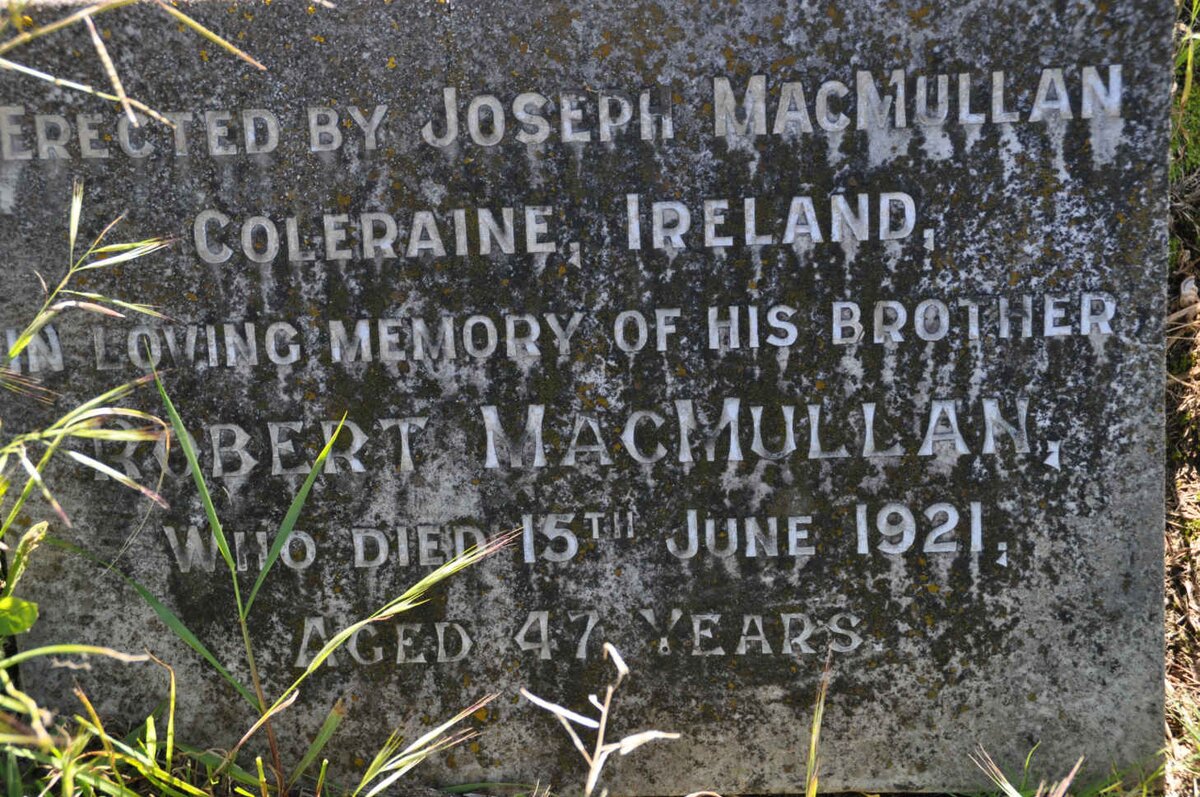 MACMULLAN Robert -1921